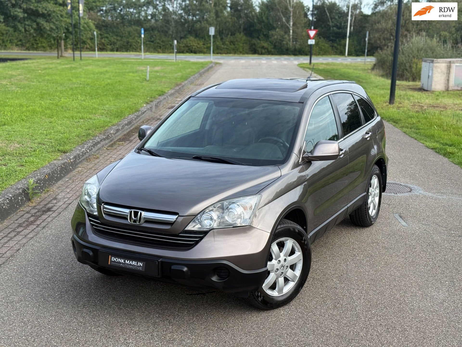 Honda CR-V 2.4i V-tec 4WD Executive Automaat, Trekhaak, Leer, Auto's, Automaat, Gebruikt, Zwart, Automatische klimaatregeling