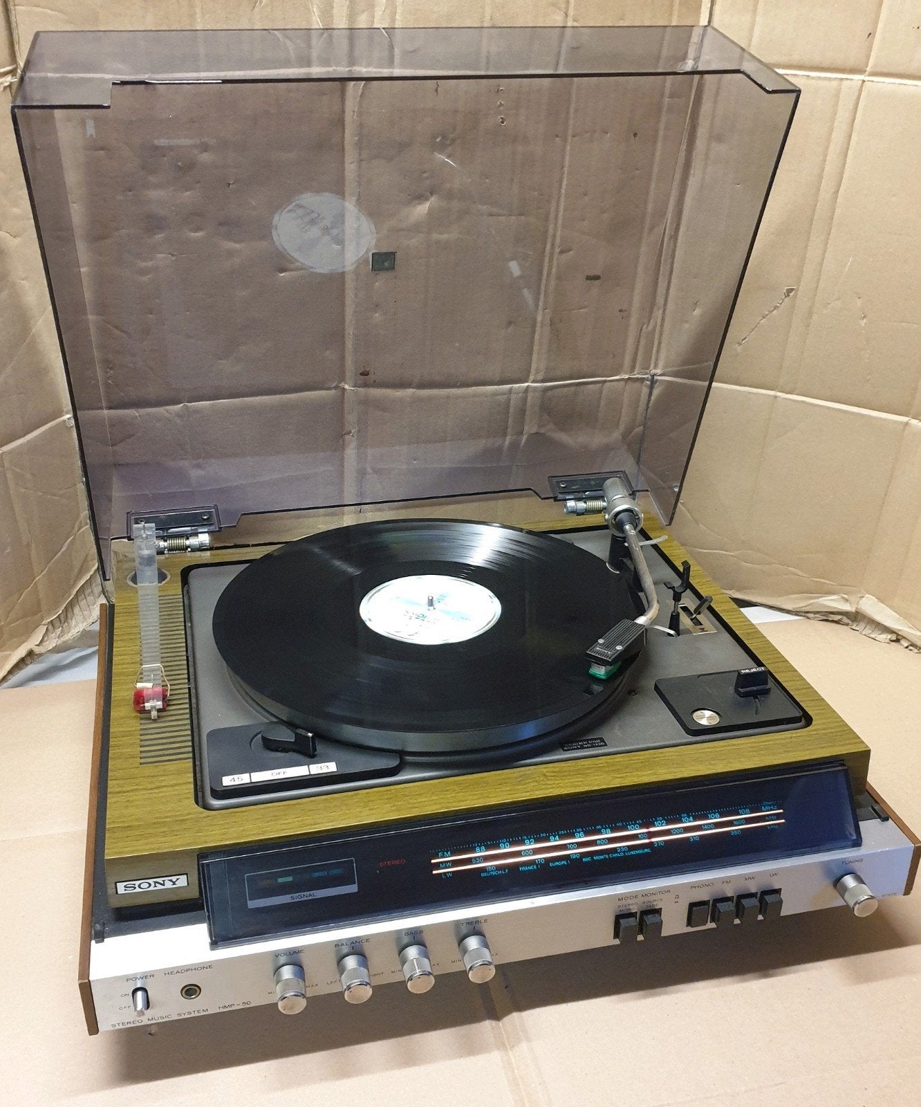 Sony hmp-50 all in one audio systeem vintage 1975, Ophalen