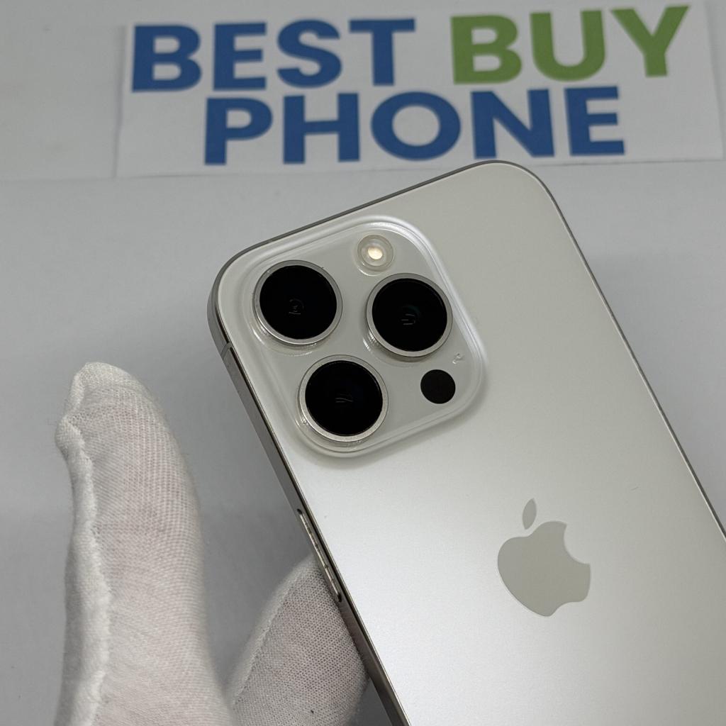 iPhone 15 Pro 128GB wit /87% batt /zichtbaar gebruikt /garan, 128 GB, Apple, Wit, 87 %