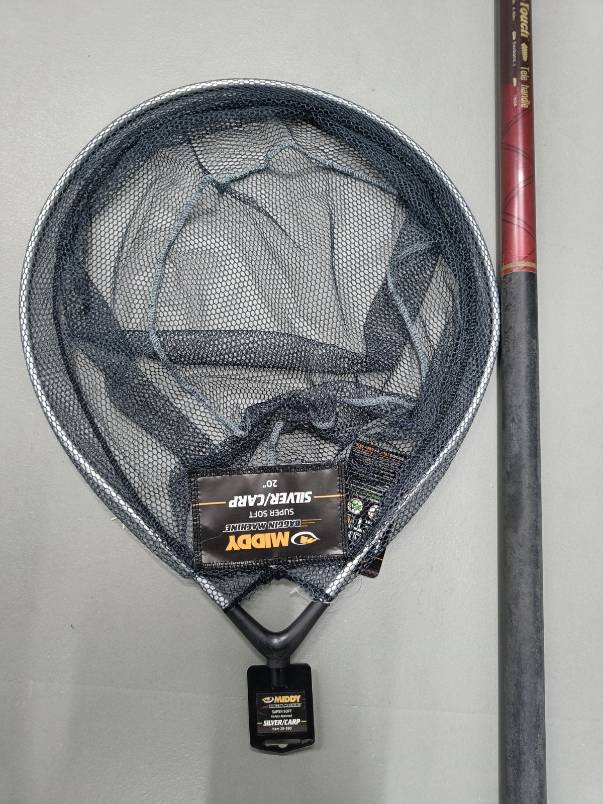NIEUW Middy pannet 20' + Shakespeare 4.40m tele steel  zgan, Watersport en Boten, Hengelsport | Witvissen, Ophalen, Nieuw, Net of Fuik