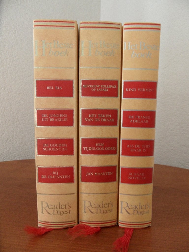 Readers Digest - 3x Het Beste boek, Boeken, Literatuur, Gelezen, Ophalen of Verzenden