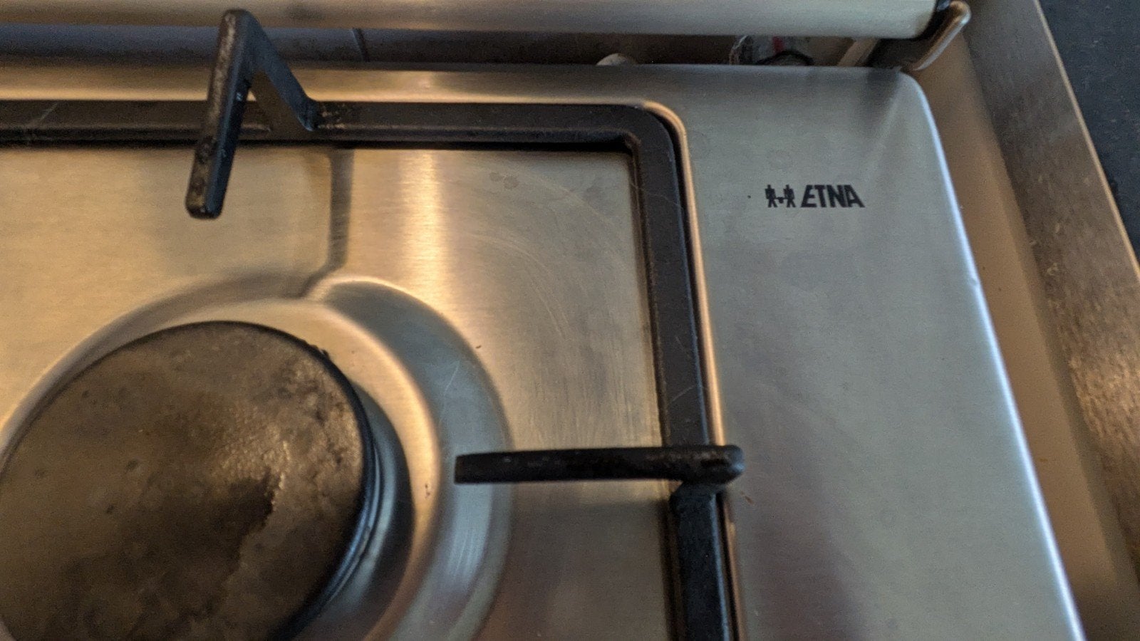 Etna gasfornuis met 4 kookzones en glazen afdekplaat, Ophalen, Gebruikt, 4 kookzones, Gas