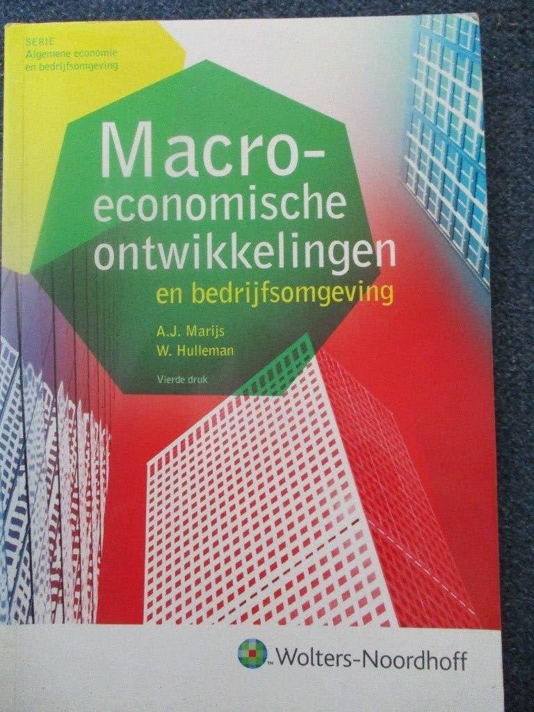 Macro-economische ontwikkelingen en bedrijfsomgeving, Ophalen of Verzenden, Beta, Zo goed als nieuw, HBO