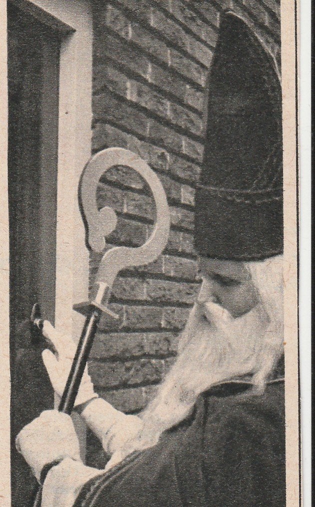 Retro reclame 1963 Avia horloge ook voor Sinterklaas, Verzenden, Overige typen