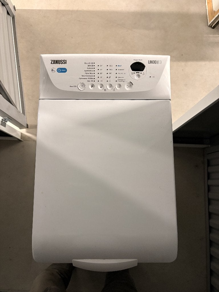 Zanussi Lindo100 Bovenlader Wasmachine – 6 kg, Ophalen, 1200 tot 1600 toeren, Gebruikt, 4 tot 6 kg