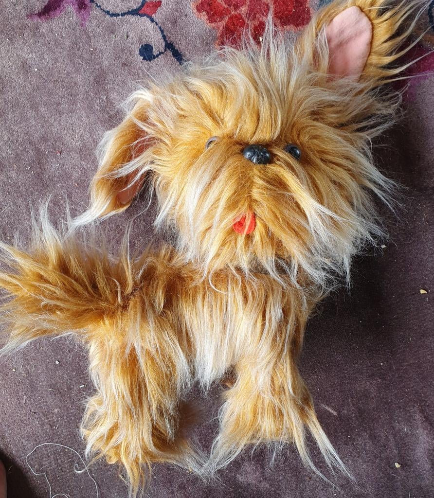 Vintage Steiff Terriër Hond Knuffel - Zeldzaam, Kinderen en Baby's, Speelgoed | Knuffels en Pluche, Gebruikt, Overige merken, Middelgroot (20 tot 80 cm)