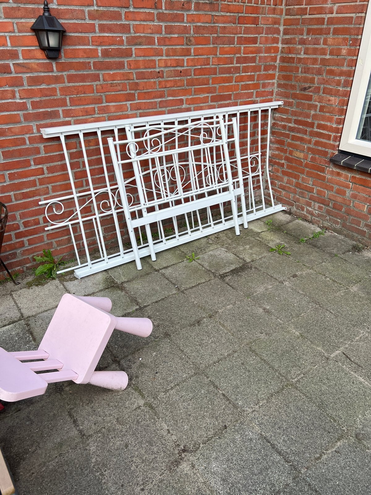 Eenpersoonsbed met matras, Ophalen, Gebruikt, 90 cm, Eenpersoons