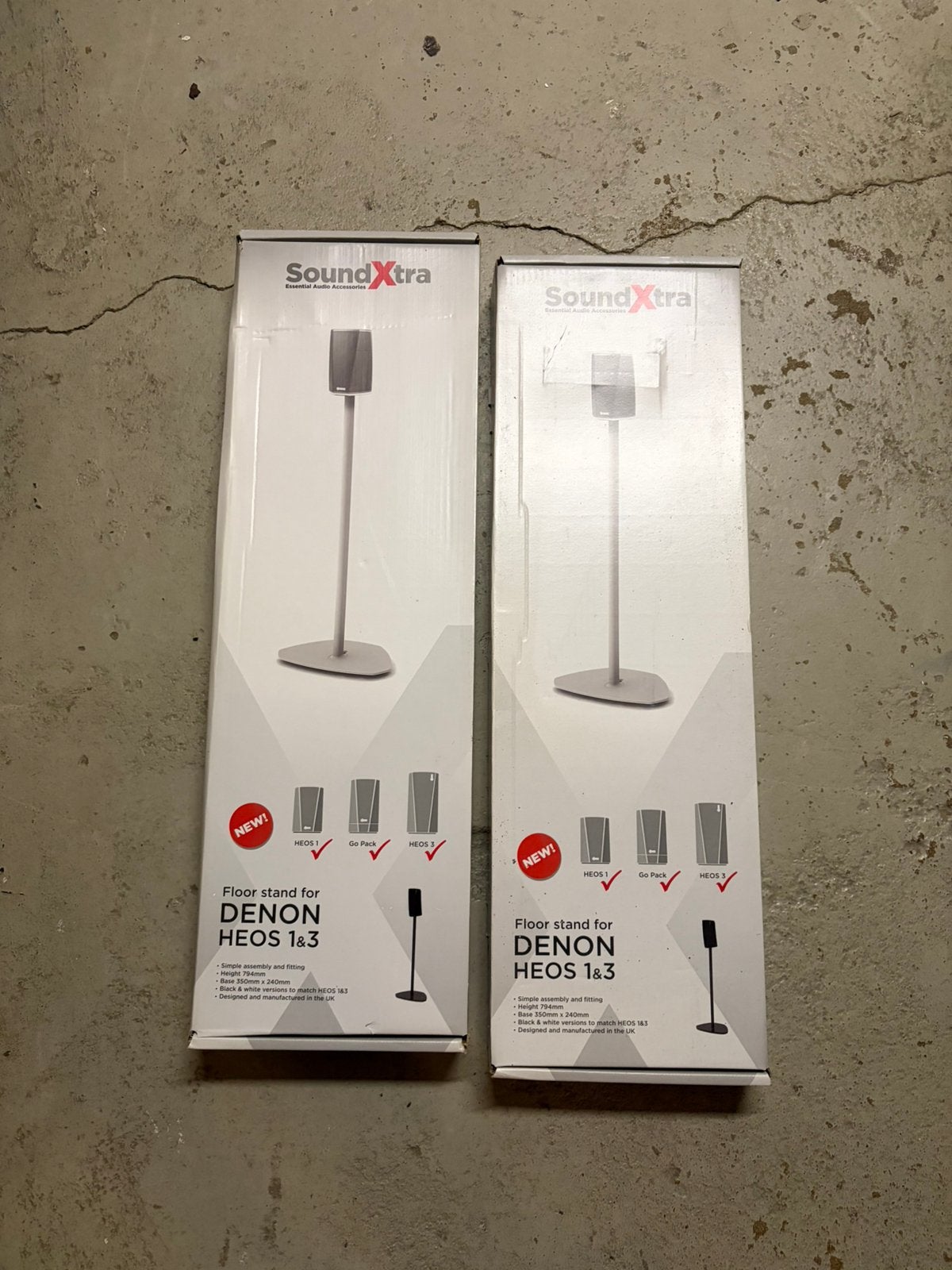 Denon Heos 1 of 3 floorstand, wit, soundxtra, Ophalen of Verzenden, Zo goed als nieuw, Minder dan 60 watt, Overige merken