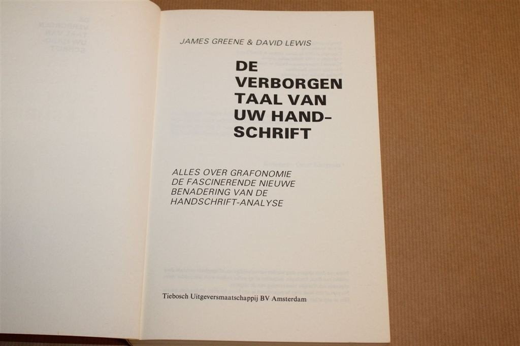 Verborgen Taal Handschrift — Grafonomie & Analyse, Ophalen of Verzenden, Gelezen, Overige onderwerpen, Achtergrond en Informatie
