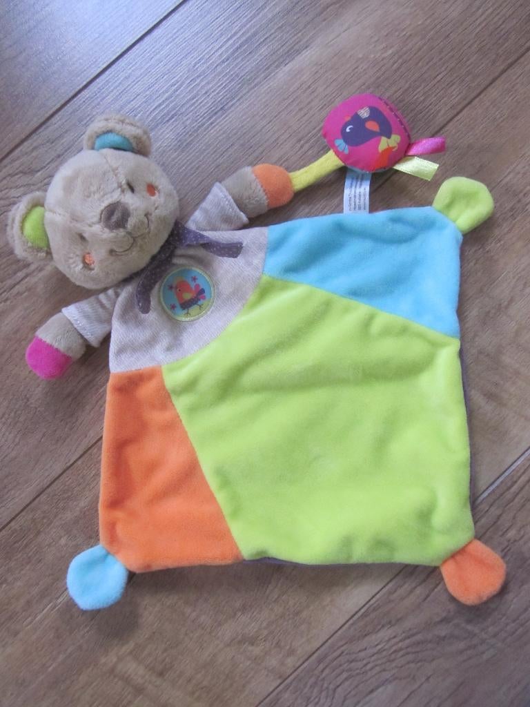 Nicotoy Simba Toys kleurrijke zacht pluche knuffeldoek beer, Kinderen en Baby's, Speelgoed | Knuffels en Pluche, Ophalen of Verzenden