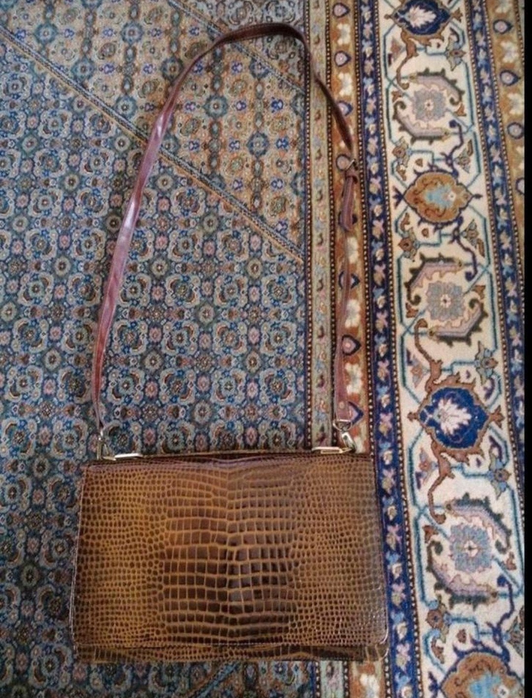 Buti Super Oscar bruin leren schoudertas/clutch, 31x19x5 cm, Overige merken, Bruin, Ophalen of Verzenden, Zo goed als nieuw