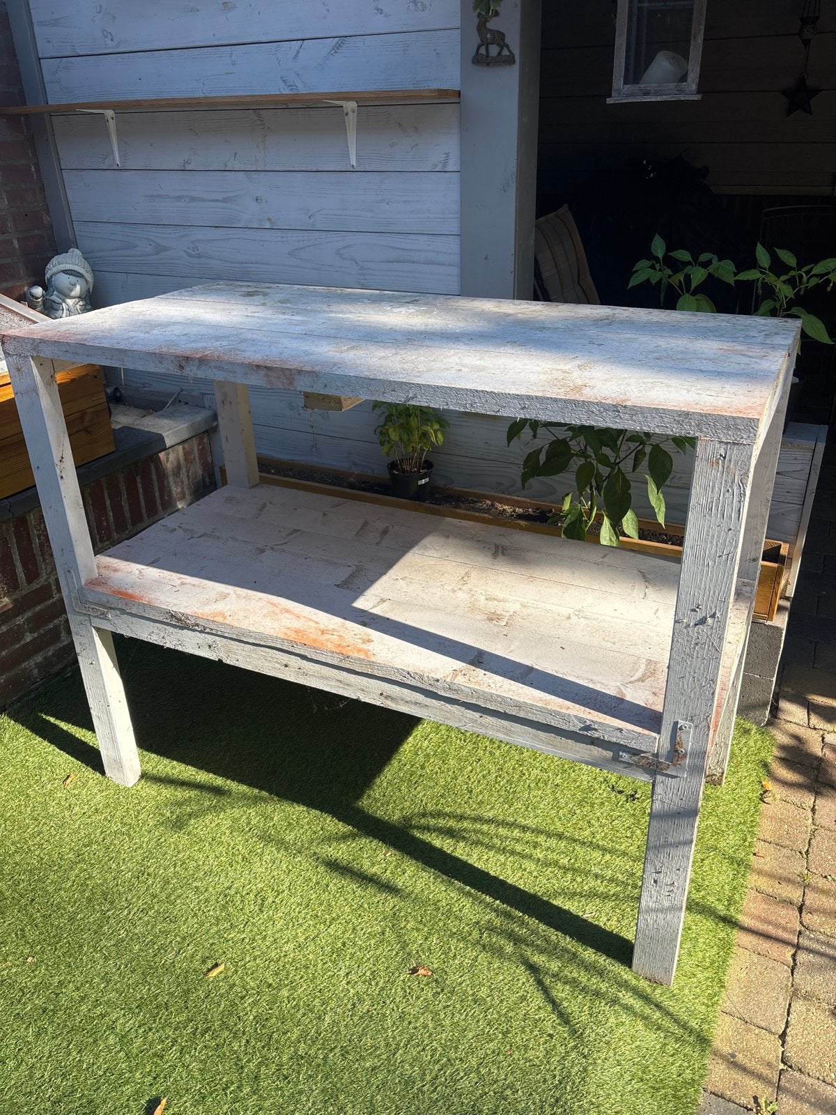 Robuuste werkbank/tafel voor diverse klussen, Ophalen, Gebruikt, 120 tot 170 cm