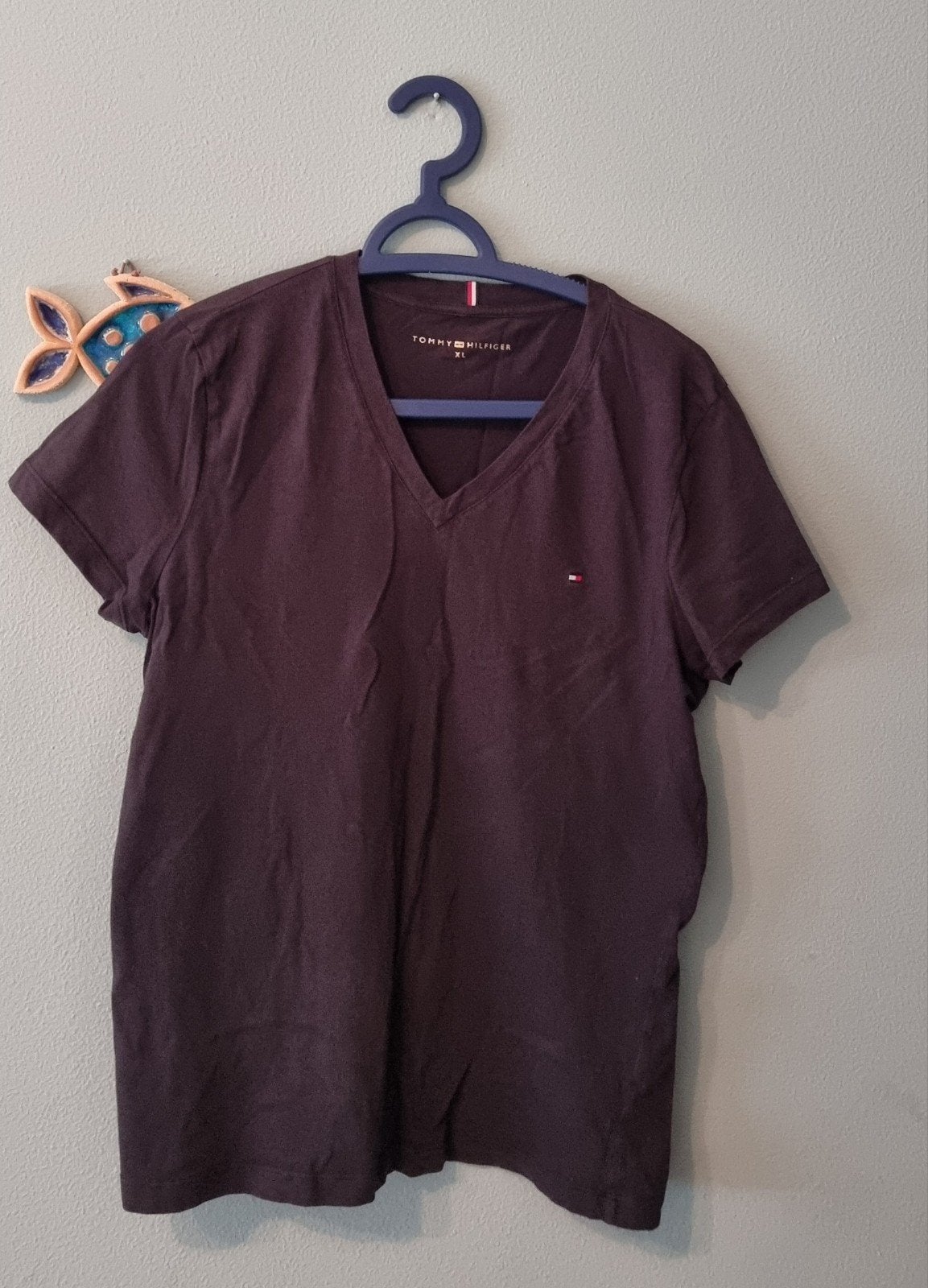 Tommy hilfiger t shirt, Zwart, Maat 42/44 (L), Ophalen of Verzenden, Korte mouw