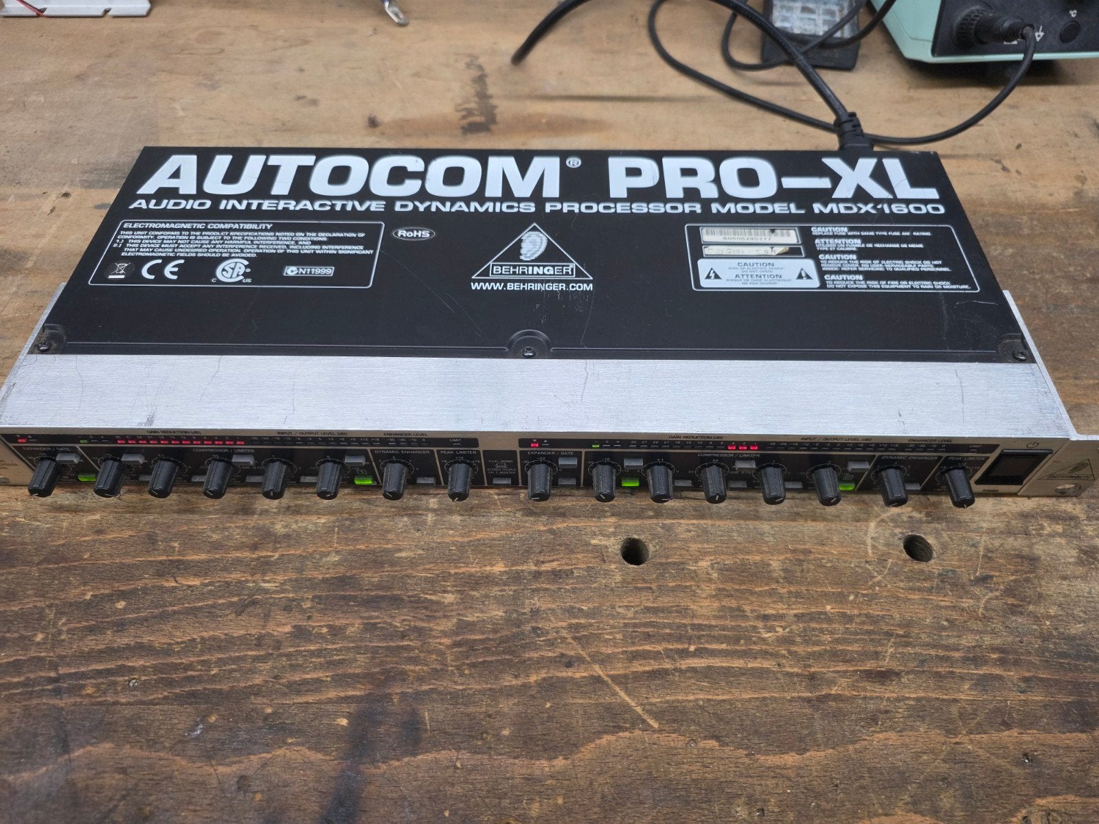 Behringer MDX1600 Autocom Pro-XL Compressor/Limiter, Ophalen, Gebruikt