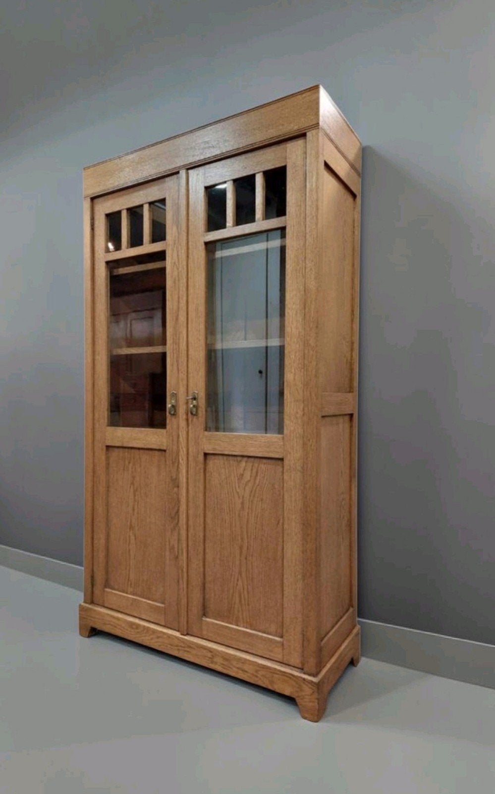 antieke kast boekenkast art deco vitrinekast, Ophalen