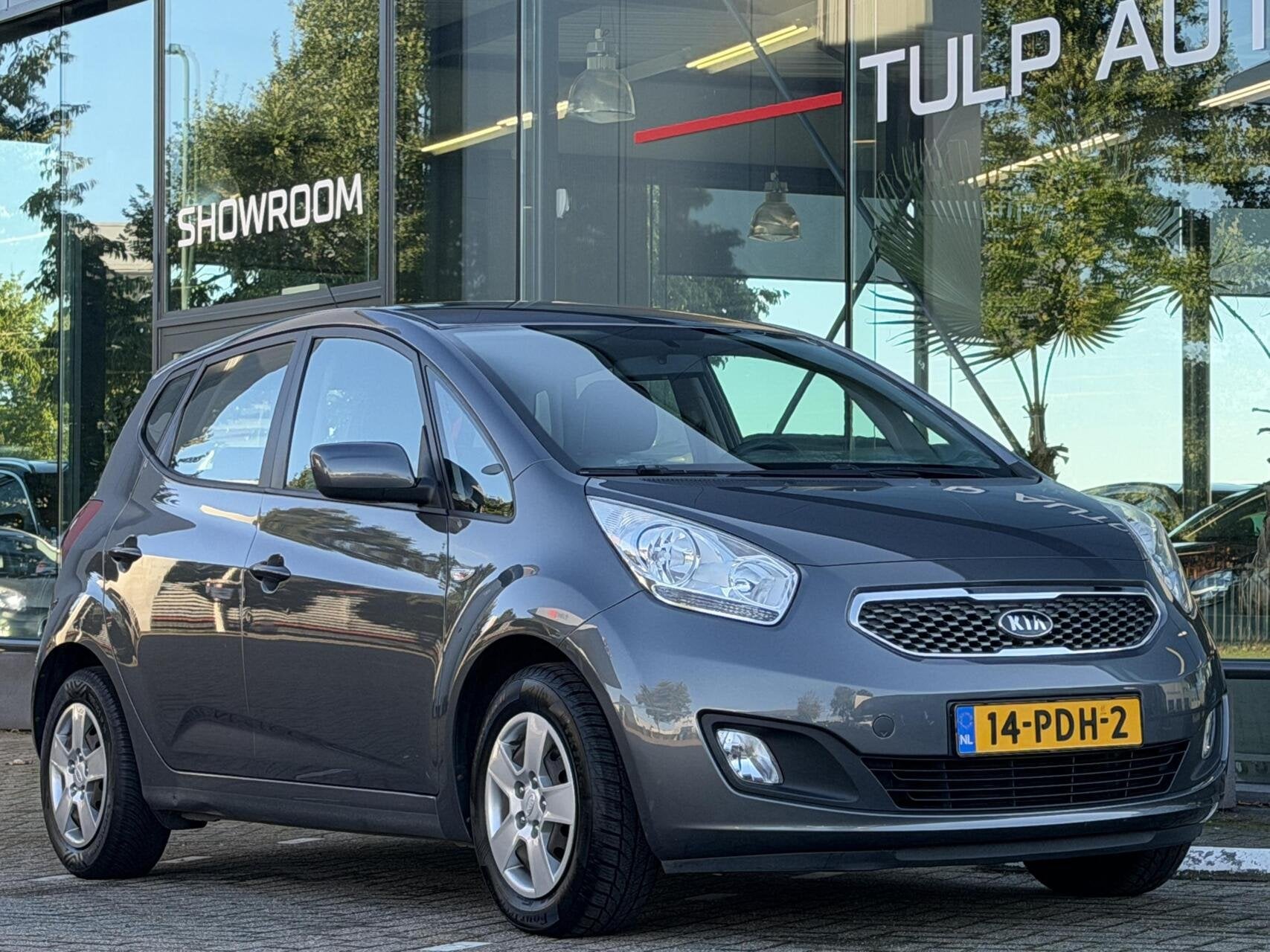 Kia Venga 1.4 CVVT Seven Airco Cruise NAV Trekhaak Allseason, Voorwielaandrijving, Euro 5, Stof, Gebruikt