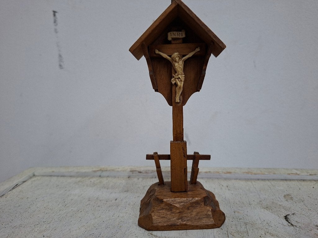 antiek huis altaar hout 1930 -1940, Antiek en Kunst, Ophalen of Verzenden