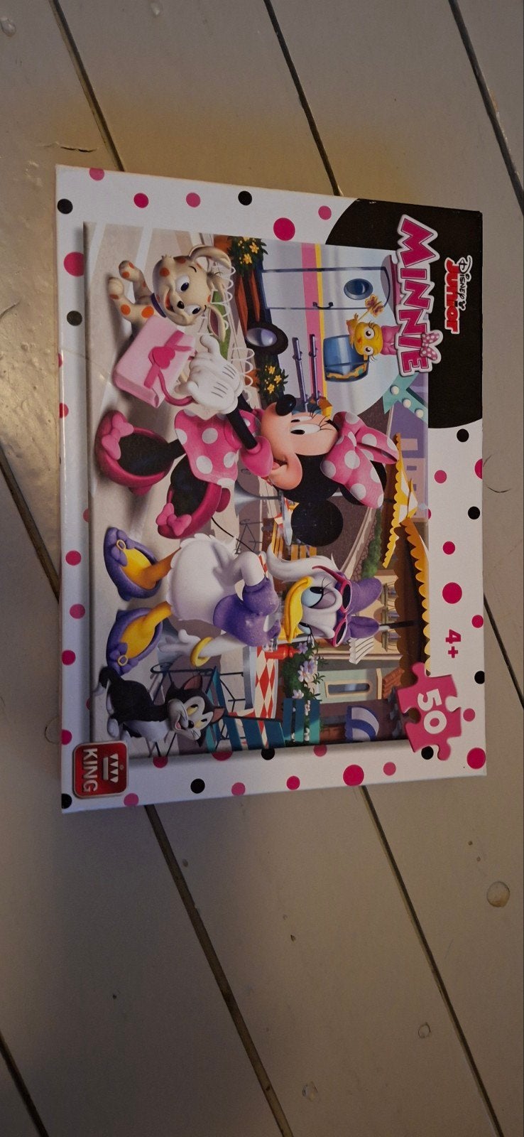 Disney Minnie Mouse en Katrien Duck puzzel, Ophalen of Verzenden, 10 tot 50 stukjes, Gebruikt, 4 tot 6 jaar