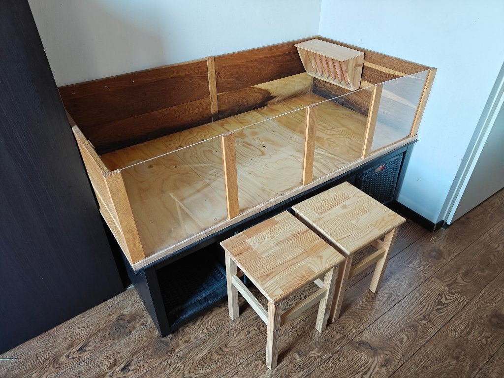 Grote caviakooi 153x81 cm met IKEA Kallax onderkast, Ophalen, Kooi, 60 tot 90 cm, Cavia