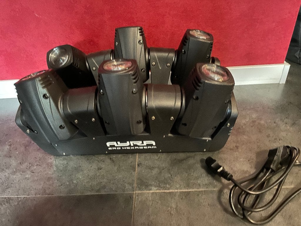 Ayra ERO Hexabeam lichteffect met 6 kantelende moving heads, Ophalen of Verzenden, Zo goed als nieuw, Licht, Geluidgestuurd