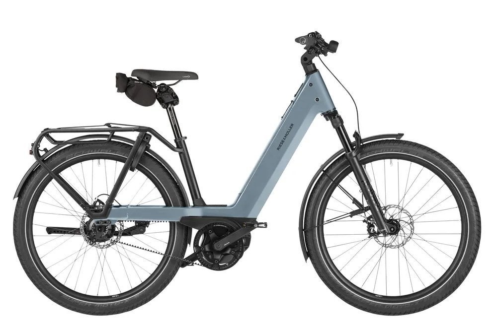 Riese & Müller Nevo5 rohloff Demo Dames Ice Blue 45cm M, -, -, Nieuw, Minder dan 47 cm