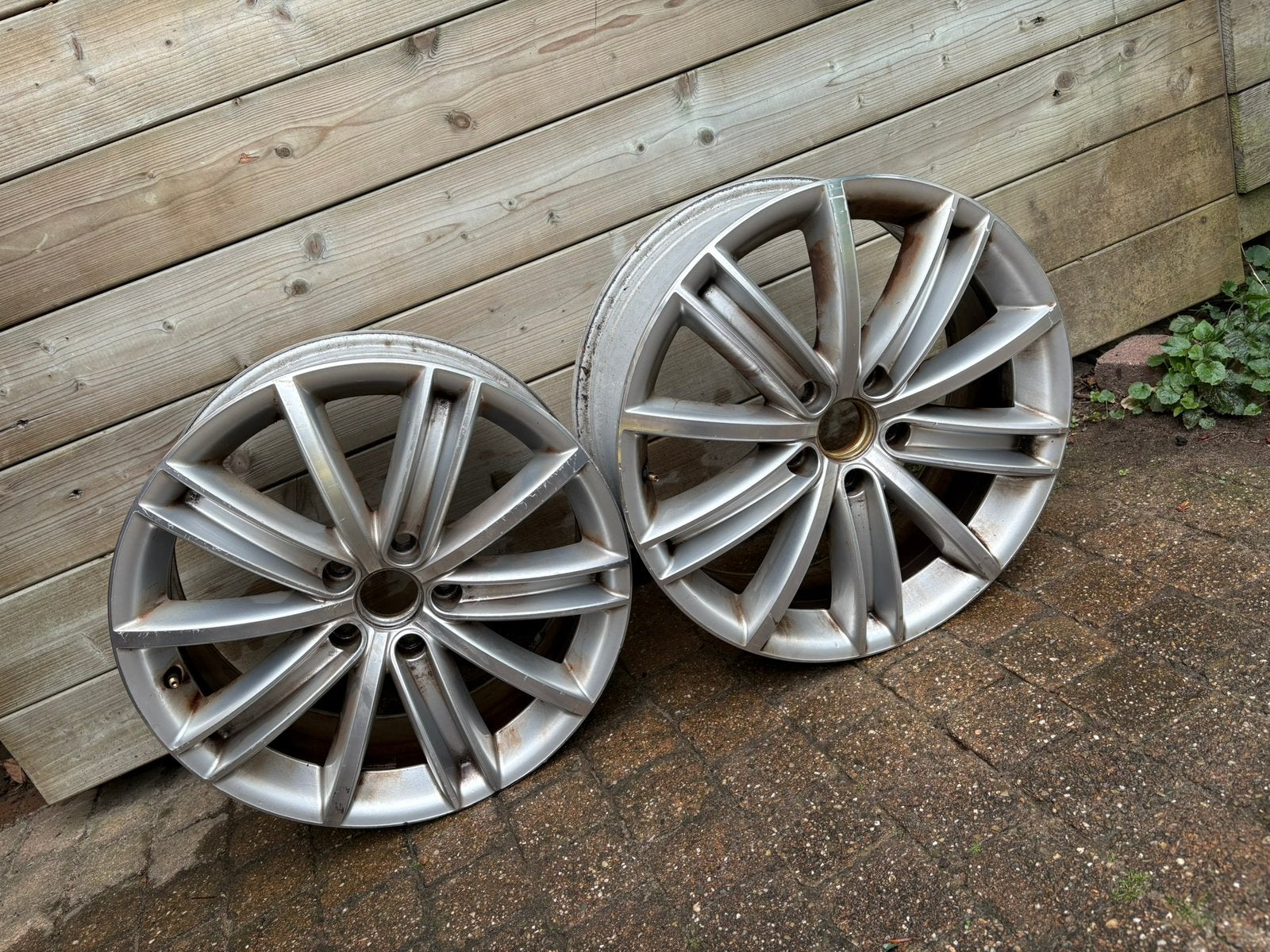 Originele VW Tiguan R-Line Mallory 18 inch velgen 5x112, Auto-onderdelen, Banden en Velgen, Ophalen, 18 inch, Velg(en), 235 mm