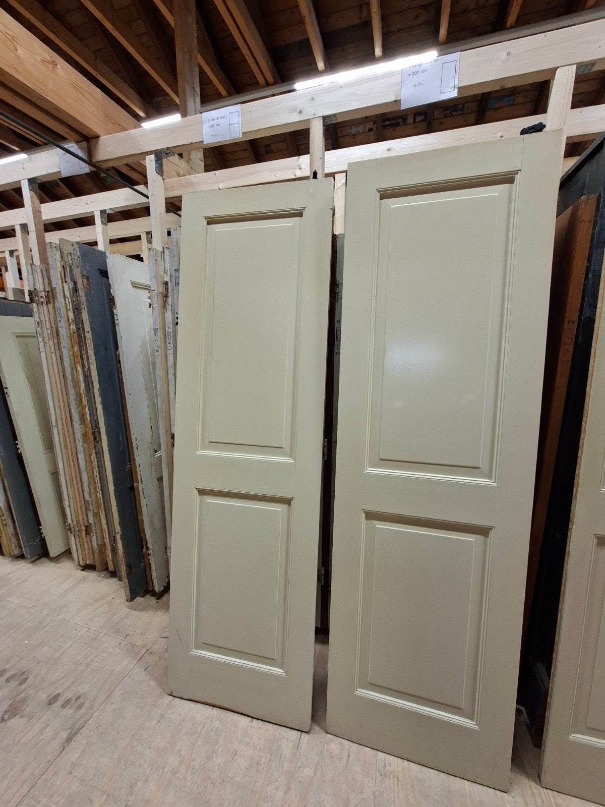 7 hoge deuren voor kast of openslaande wand, Antiek en Kunst, Antiek | Meubels | Stoelen en Banken, Ophalen