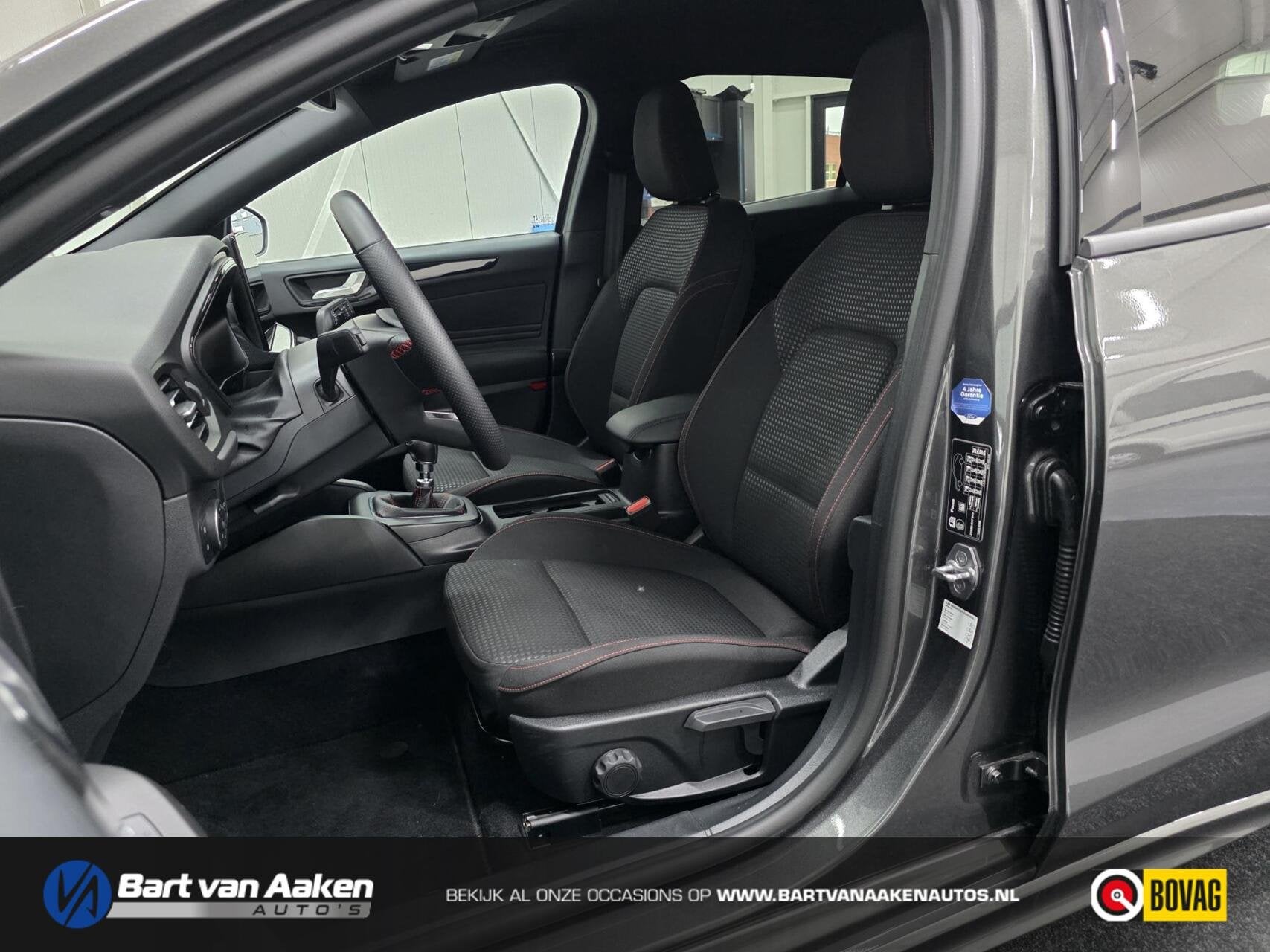 Ford Focus Wagon 1.0 Hybrid ST Line X Keyless Camera Adaptiv, Auto's, Zwart, Met garantie (alle), Handgeschakeld, 19 km/l