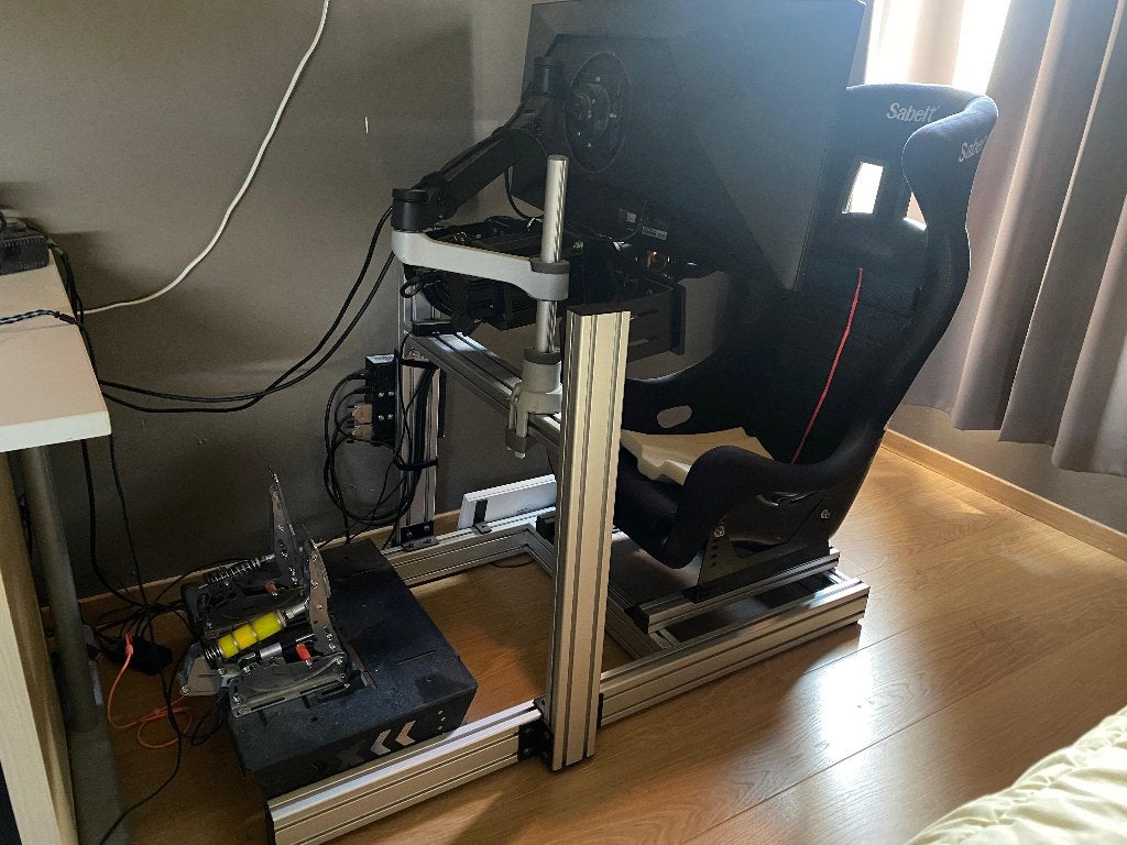 Complete Pro level Sim Race Rig, Ophalen, Gebruikt, 1 speler, Racen en Vliegen