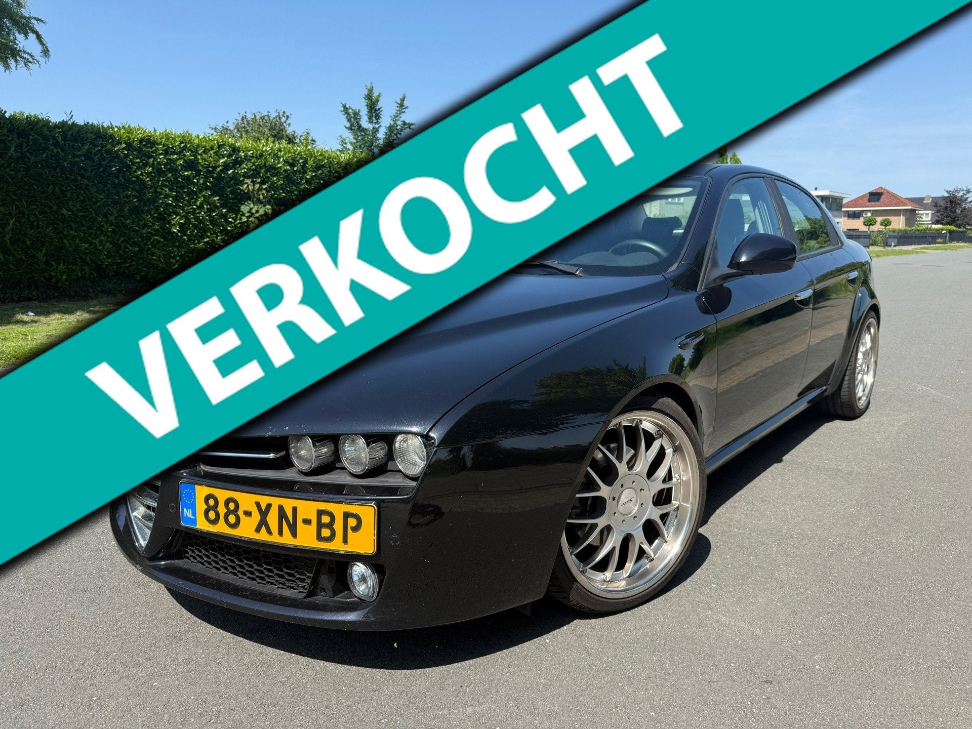 Alfa Romeo 159 1.9 JTS Progression LEER/CLIMA/APK/VELGEN, Voorwielaandrijving, Gebruikt, Zwart, 4 cilinders