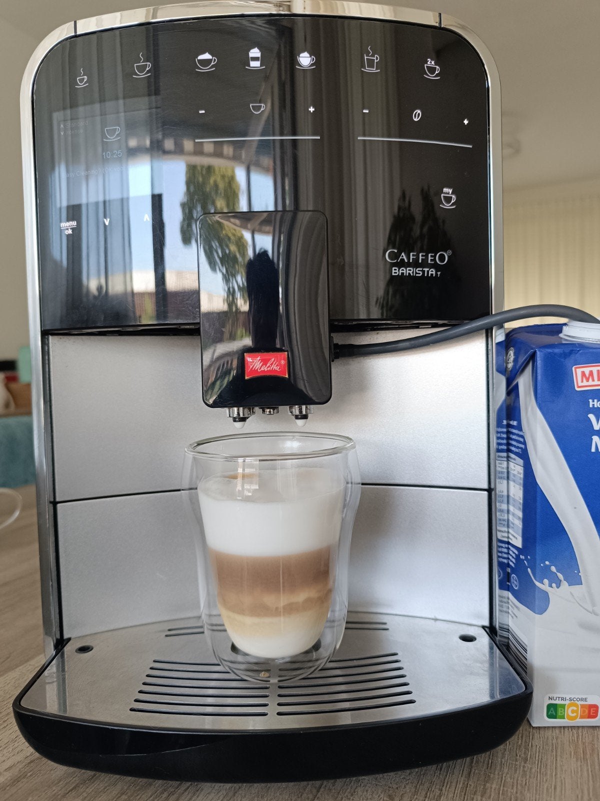 Luxe koffiemachine Melitta Barista T, Ophalen, Gebruikt, Koffiemachine, 4 tot 10 kopjes