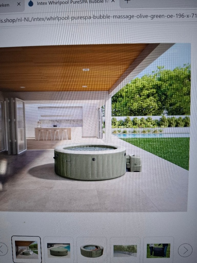 intex pure bubble massage spa opblaasbaar, Ophalen, Zo goed als nieuw, Afdekzeil