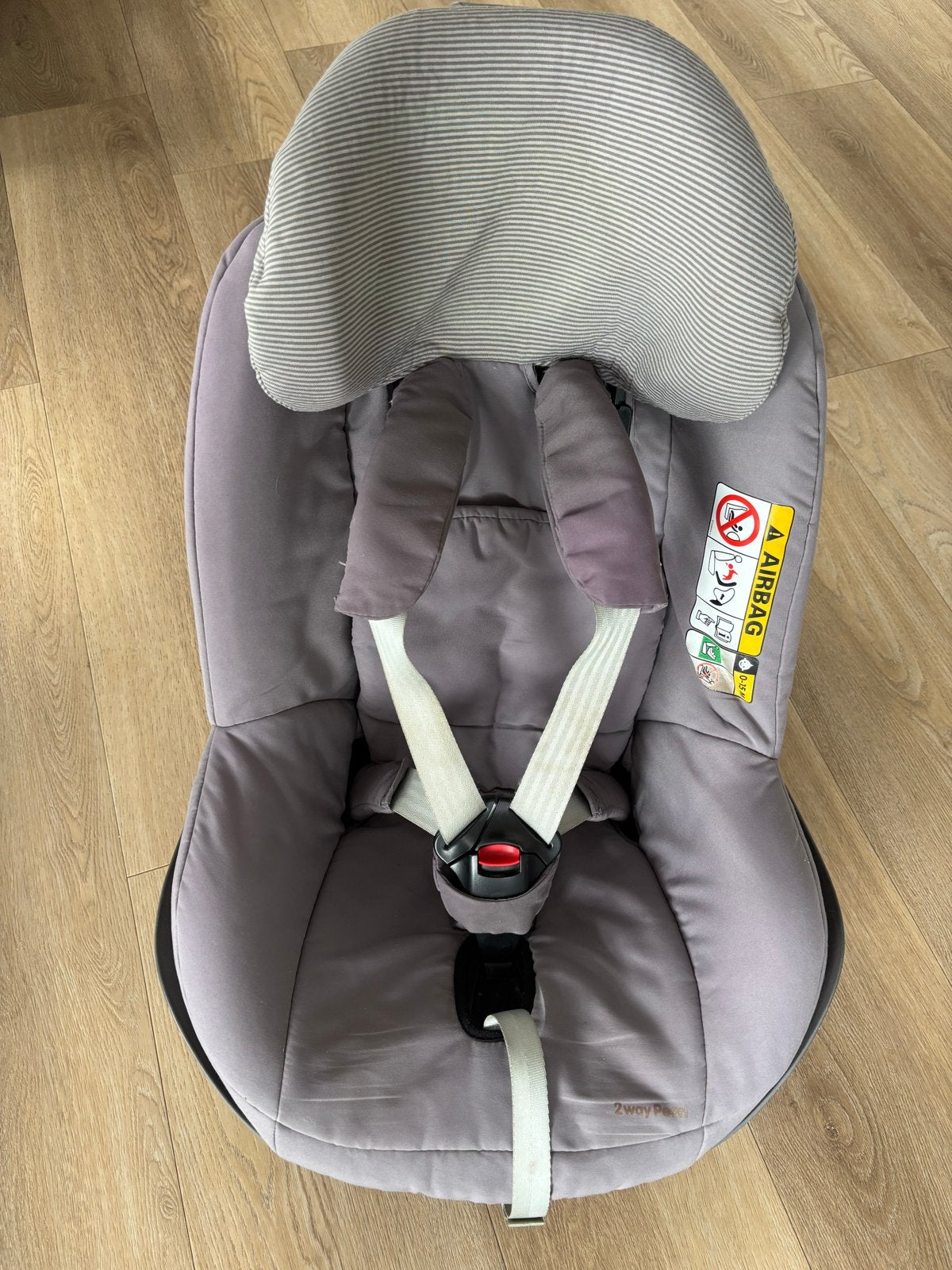 Maxi Cosi Pearl met 2wayFix en blauwe zomerhoes, Ophalen, Gebruikt, 0 t/m 18 kg, Isofix