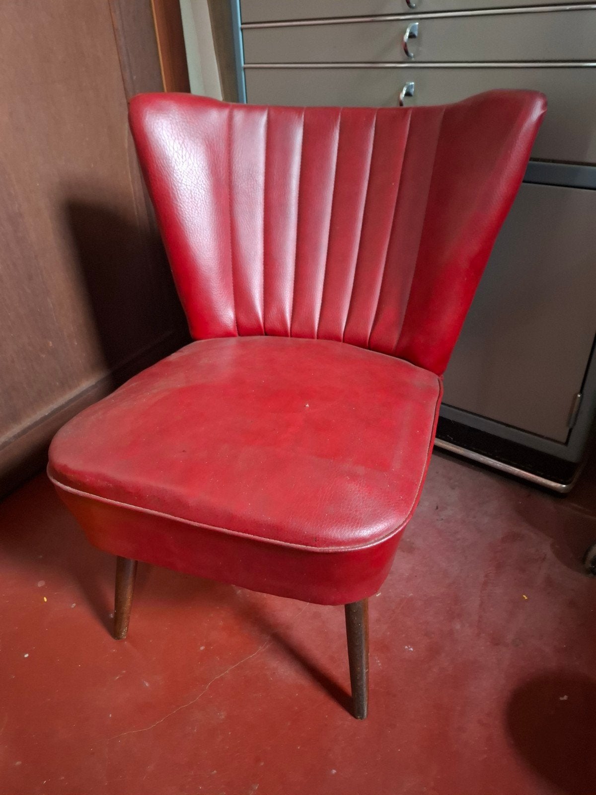 Vintage jaren 50 60 cocktail zeteltje. Stoel, Ophalen of Verzenden, Gebruikt, Minder dan 75 cm, 50 tot 75 cm