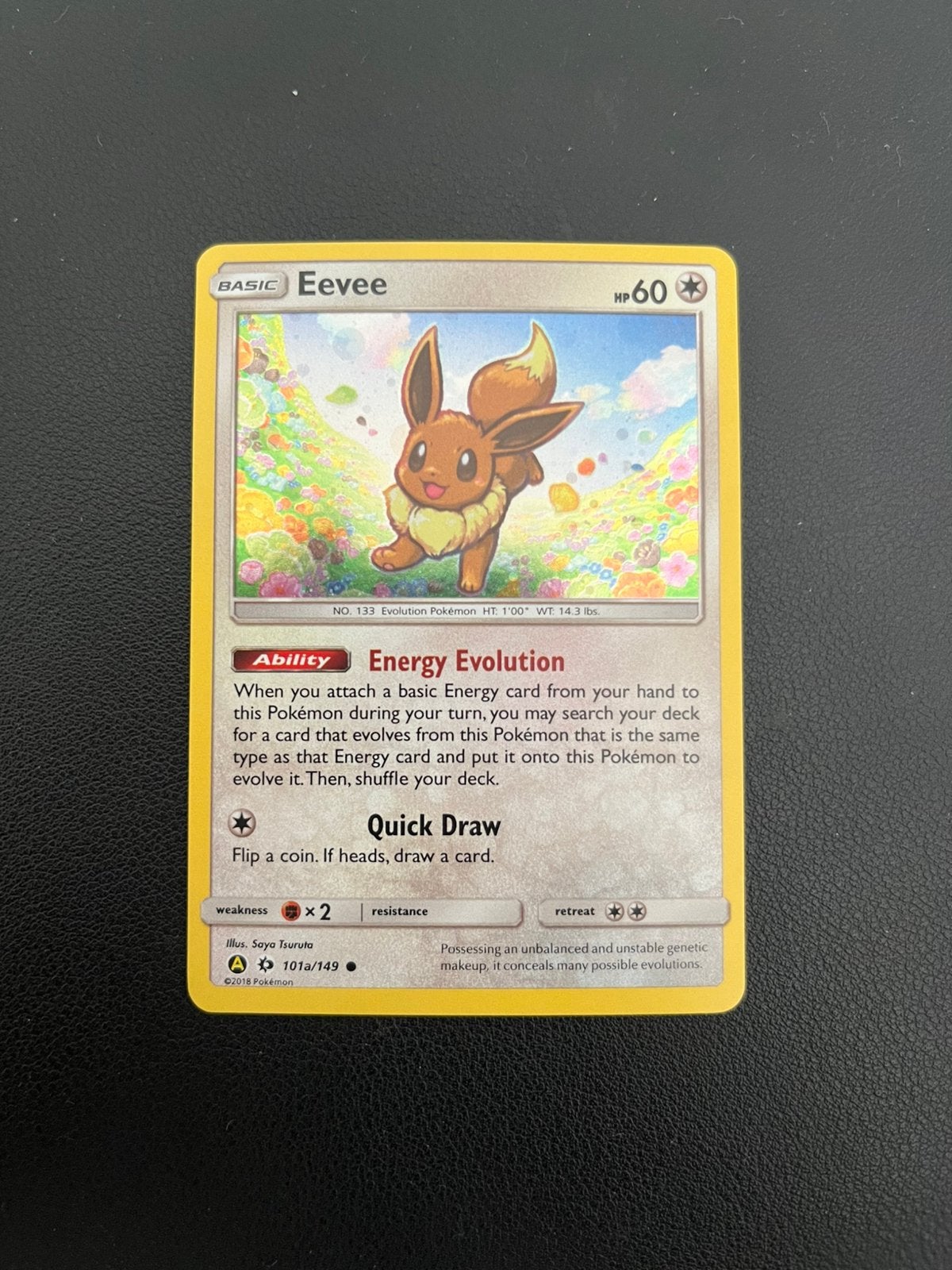 Eevee 101a/149 Holo Promo Pokemon #1, Ophalen of Verzenden, Zo goed als nieuw