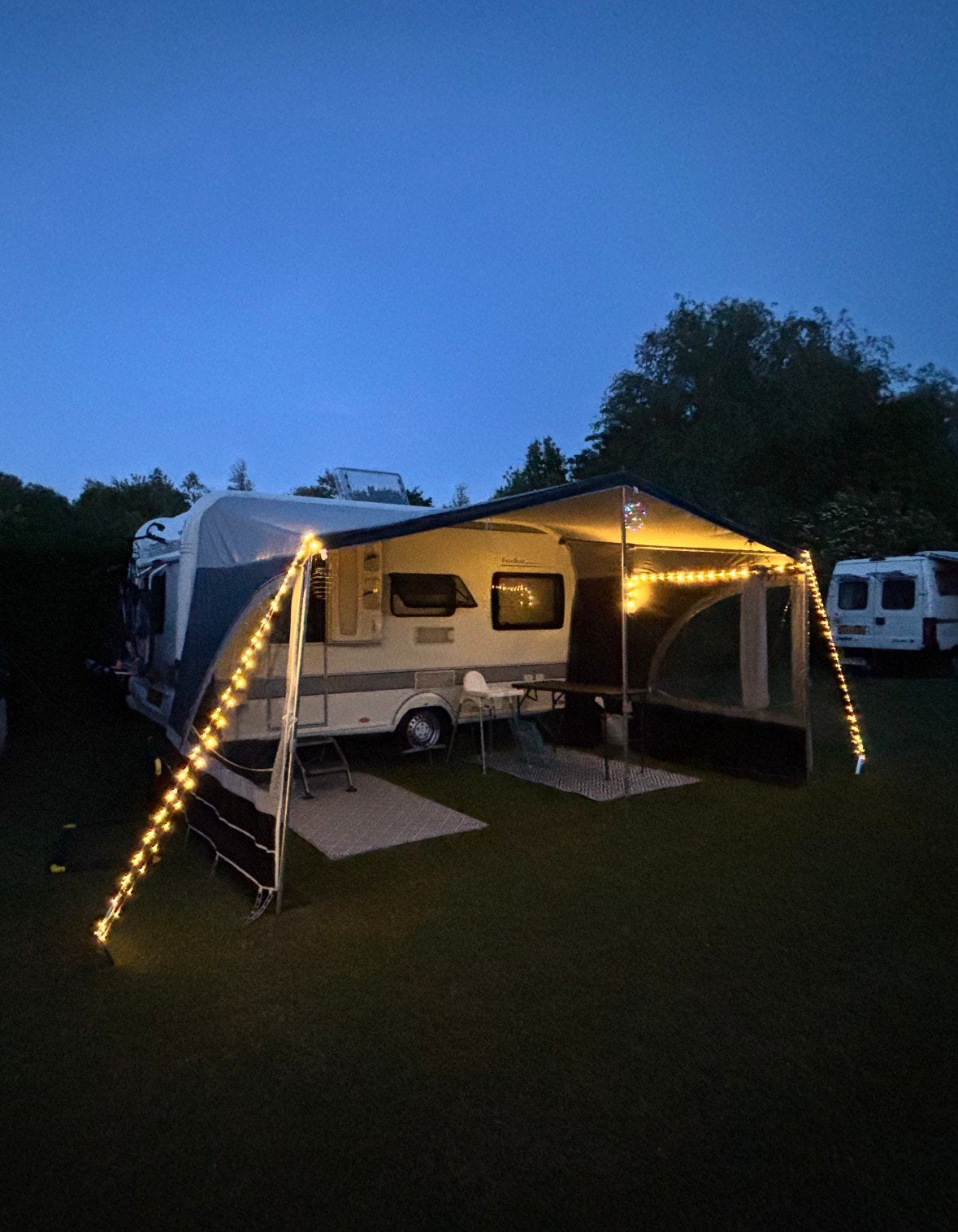 Voortent maat 9(Obelink Panorama Grey) met frame en voorwand, Ophalen of Verzenden, Zo goed als nieuw, Polyester, Overige merken