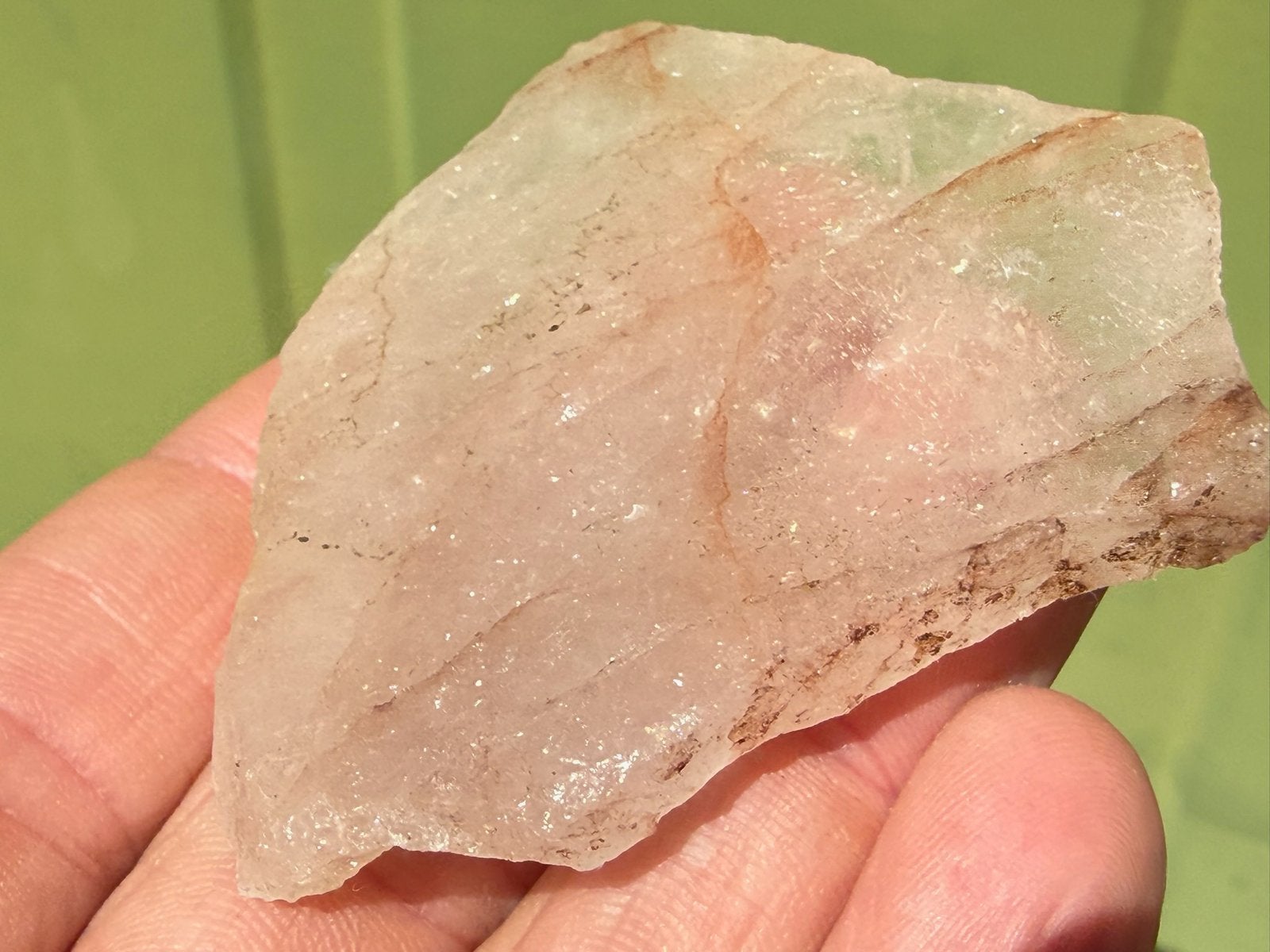 Red Healer Lemurian - Hematoide kwarts mineralen edelstenen, Ophalen of Verzenden, Mineraal