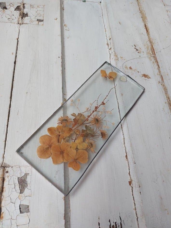 Geperste bloemen in glazen lijstje, Ophalen of Verzenden