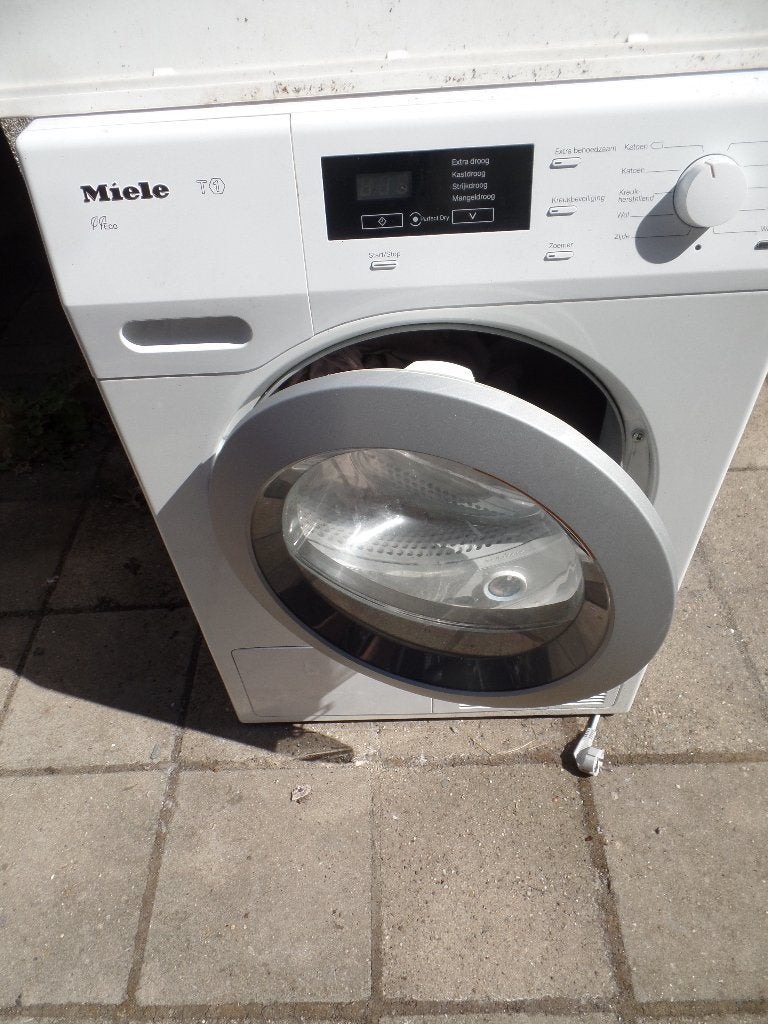 Miele T1 eco warmtepomp droger 8 kg A++ tkb650wp Eco, Witgoed en Apparatuur, Wasdrogers, Ophalen, Gebruikt, Overige typen, 8 tot 10 kg