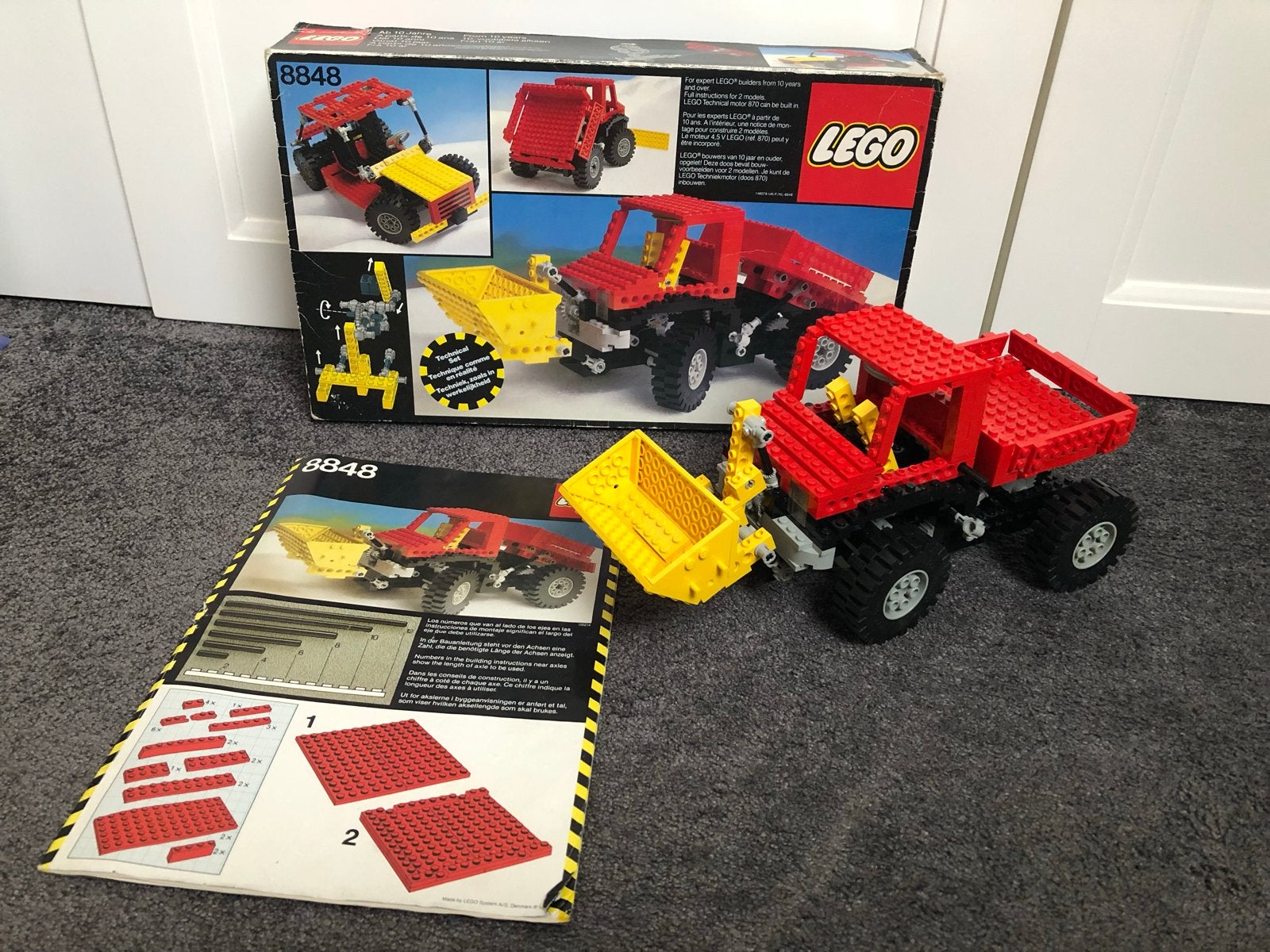 Lego Technic 8848 - Dumper Truck met doos en instructies, Gebruikt, Lego, Ophalen of Verzenden, Complete set