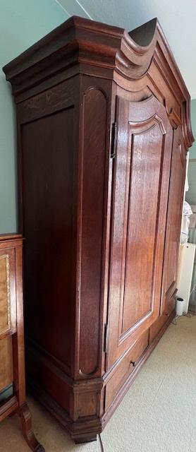 Eikenhouten hang/leg kast, Gebruikt, 100 tot 150 cm, Eikenhout, 150 tot 200 cm