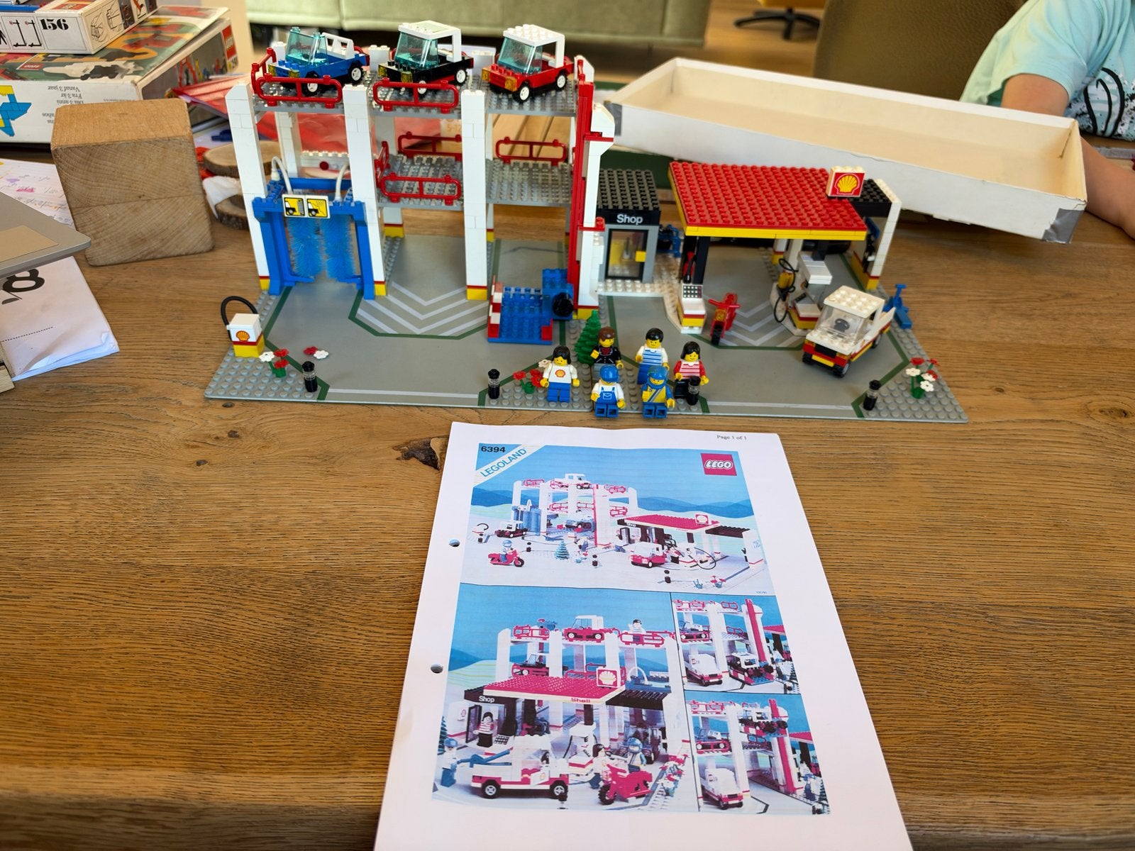 Lego 6394: Vintage Shell Tankstation & Parkeergarage, Ophalen of Verzenden, Gebruikt