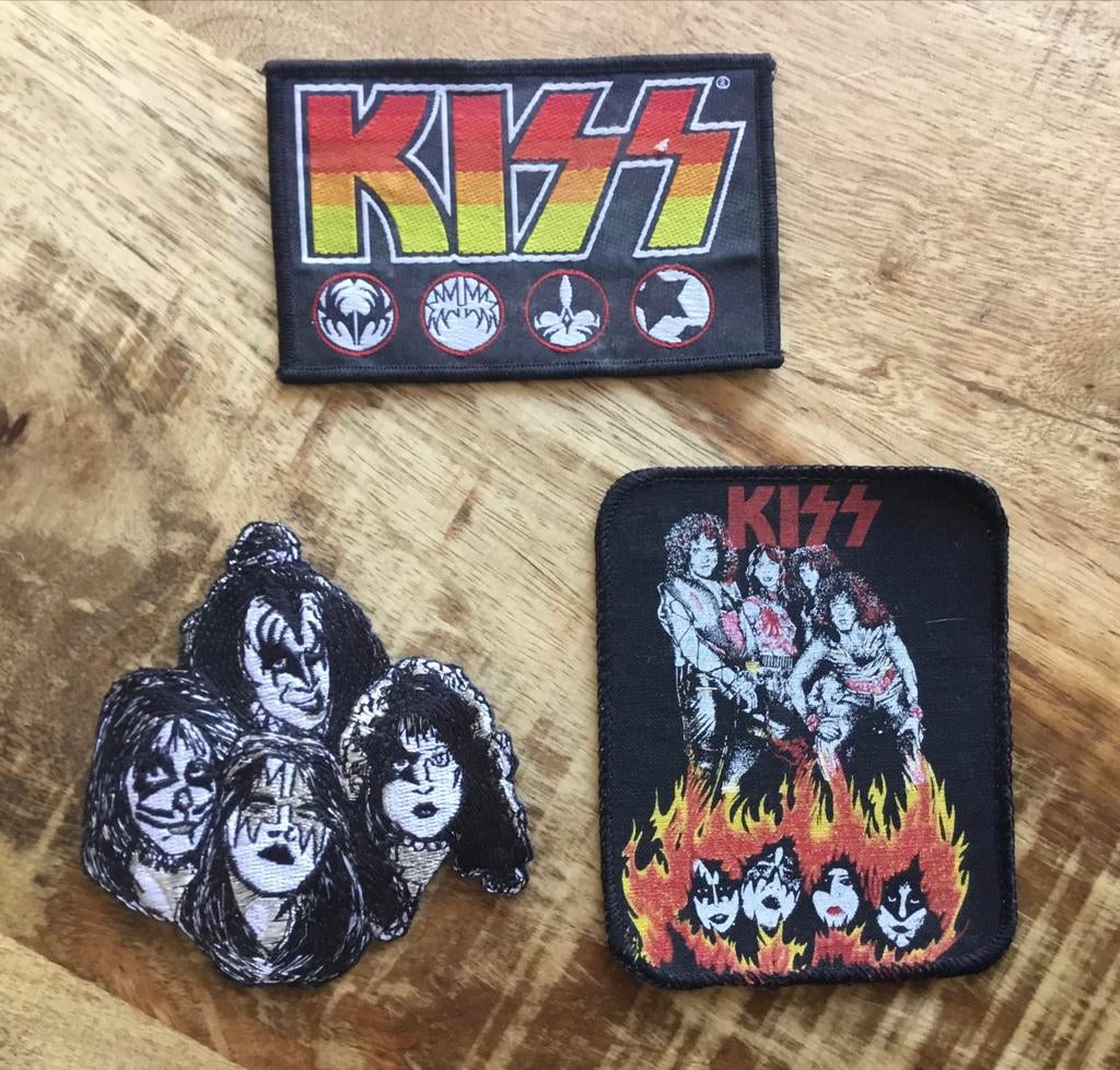 Kiss opnaai emblemen - set van 3, Verzamelen, Ophalen of Verzenden, Zo goed als nieuw