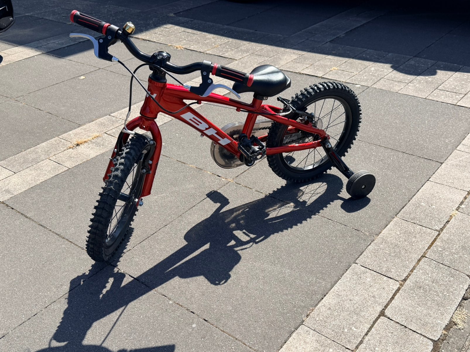 Kinderfiets BH met handrem., Ophalen, 16 tot 20 inch, Staal, Velgrem