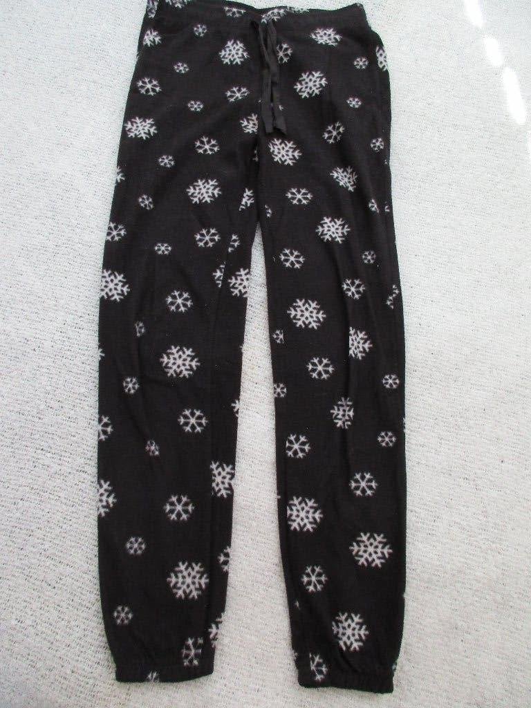 H&M ZGAN zwart fleece huisbroek / joggingbroek XS, H&M, Zwart, Ophalen of Verzenden, Zo goed als nieuw