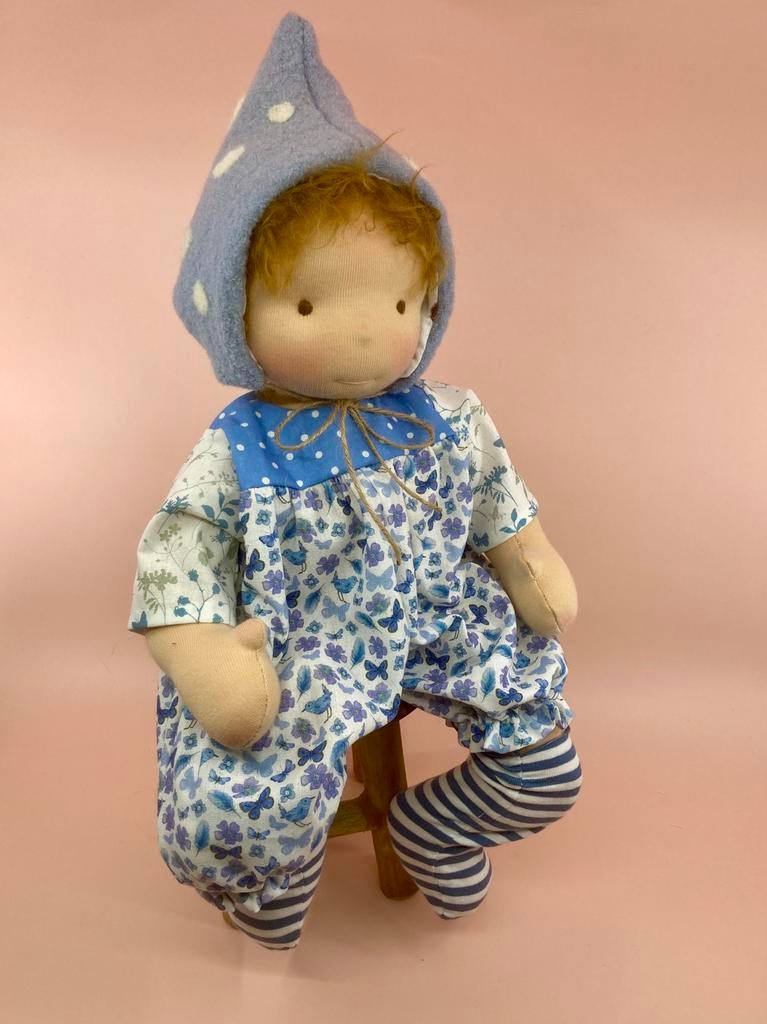 Zonnekindpop 40cm verzwaard waldorf pop antroposofische, Ophalen of Verzenden, Nieuw, Overige typen