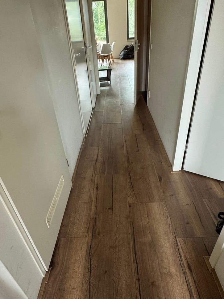 Gratis Egger Laminaatvloer 95 m² incl Ondervloer Voor 1 aug!, Ophalen, Gebruikt