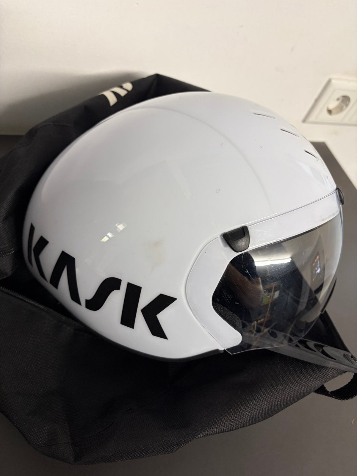 Kask Crono TT Pro tijdrithelm - Wit, Ophalen of Verzenden, Zo goed als nieuw, Overige maten, Heer of Dame