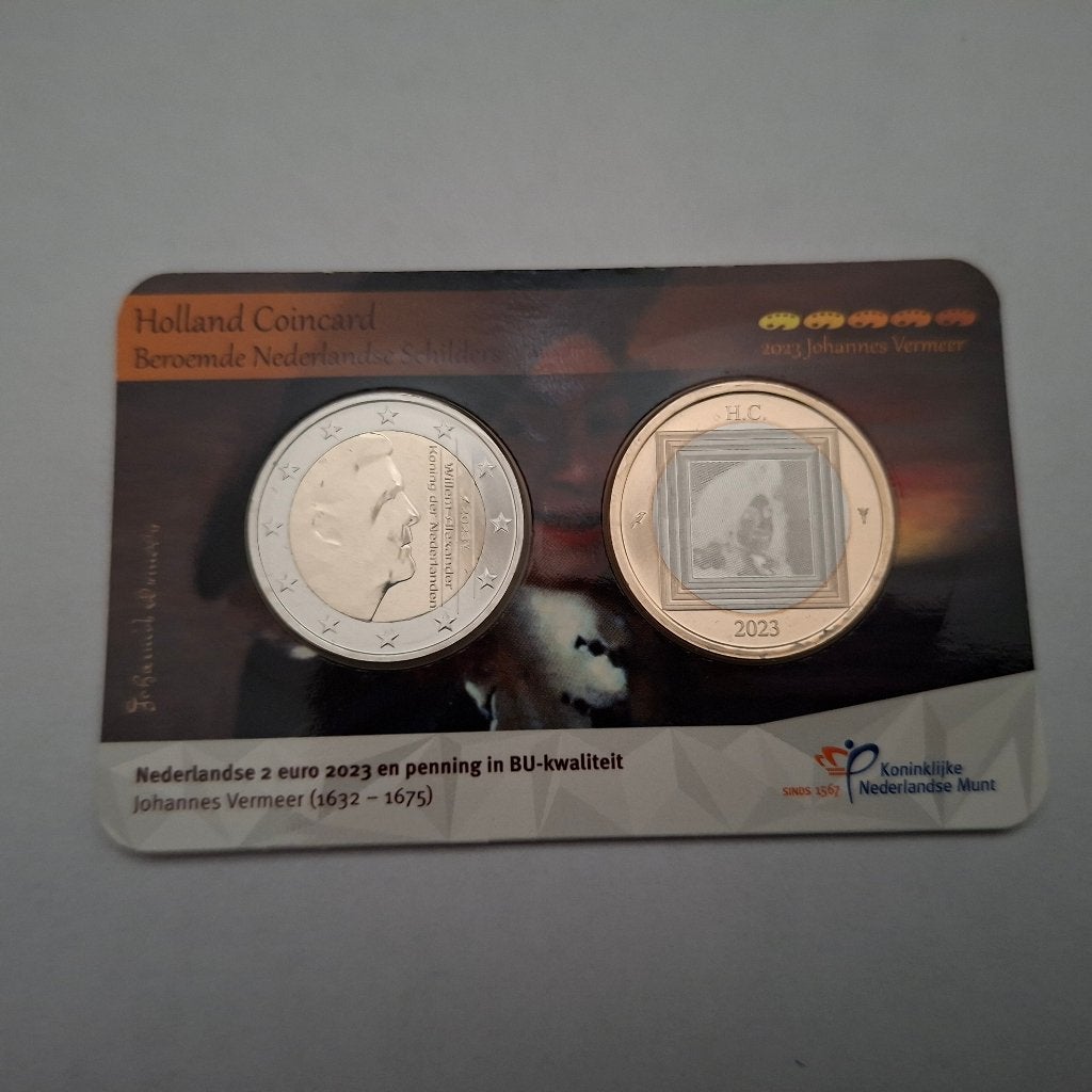 Holland Coincard HCF Johannes Vermeer 2023, Postzegels en Munten, Ophalen of Verzenden, Koningin Beatrix, Euro's