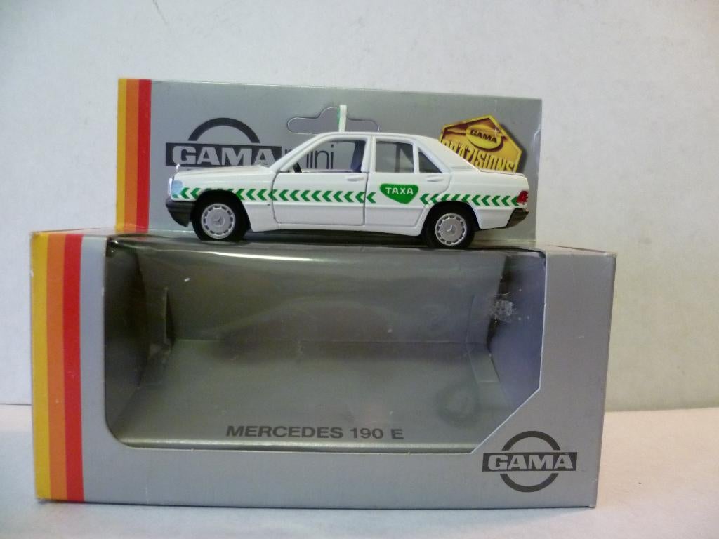 Gama Mercedes 190E Taxi Copenhagen opschrift Taxa 1:43, Hobby en Vrije tijd, Modelauto's | 1:43, Ophalen of Verzenden, Nieuw, Auto